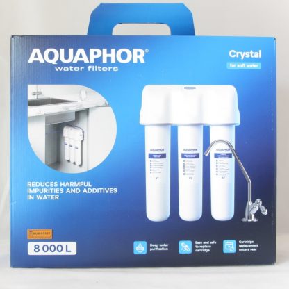 Aquaphor Crystal (version 2024) - Under the Counter Water Filter (Flow Microfiltration Purifier)