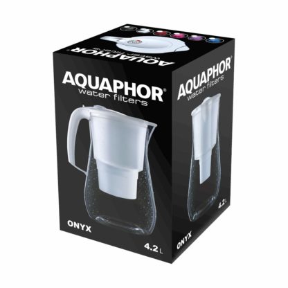 Aquaphor Onyx B25mg | Filtro Caraffa (brocca) filtrante Nero con cartuccia B25