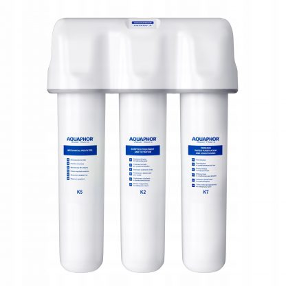 Aquaphor Crystal A (version 2024)- Under the Counter Water Filter Unit (Flow Microfiltration Purifier)