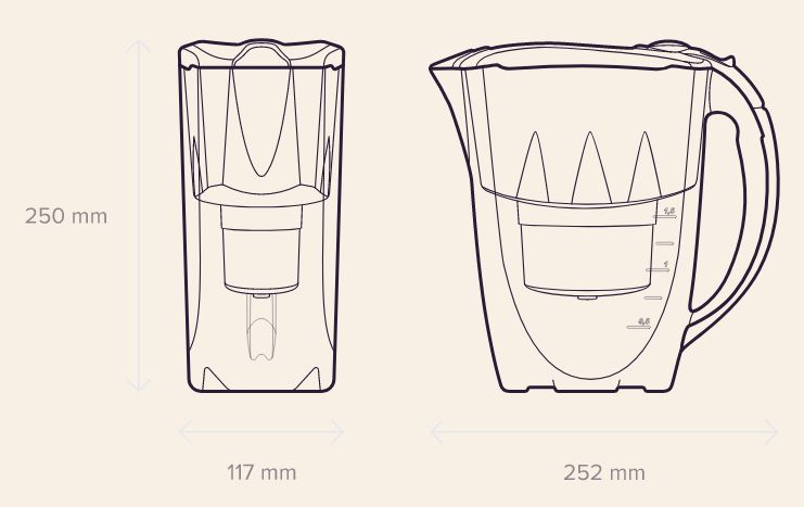 Water filter jug Aquaphor Amethyst