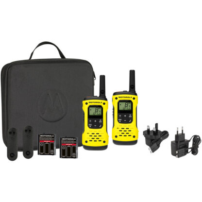Portable PMR radio station Motorola TLKR T92 H2O IP67 set with 2 pcs Yellow