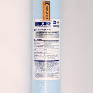 Ionicore Blue antibacterial Melt blown polypropylene cartridge 10" - 1 micron