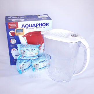 Aquaphor Amethyst White filter jug ​​(pitcher) with 3 Maxfor PLUS
