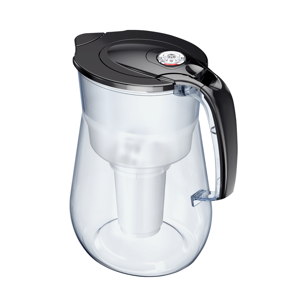 Filtro Acqua Provence Caraffa Filtrante Con 2 Filtri A5 - Riduce Calcare E Cloro, Design Effetto Vetro AQUAPHOR Provence 4,2L