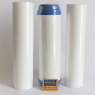 Set of replacement filters for a wide range of standard reverse osmosis systems