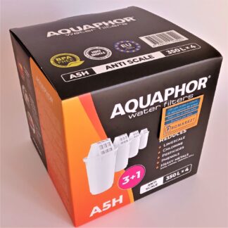 Original Aquaphor A5H cartridge set for filtering pitchers for hard water