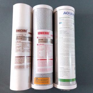 Water filters 10-inch slim line set PP5-CB5-CB1