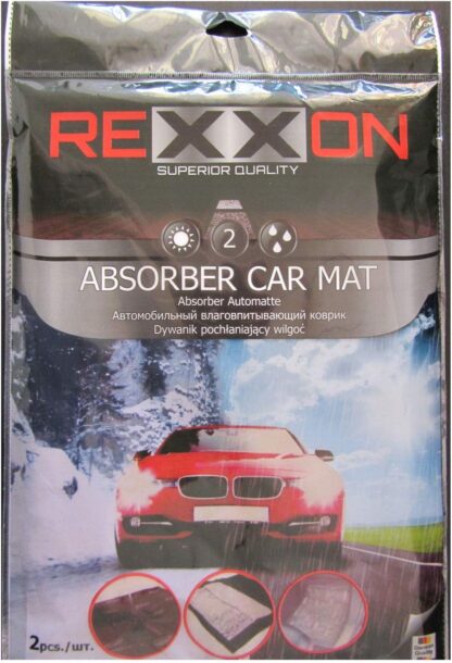 REXXON Car Mat Absorbent Fabric, 40 x 60 cm, 2 Pieces