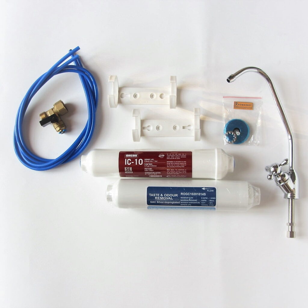 ProMarket Inline 2stage Undercounter Home / RV / Boat Water Filter Set