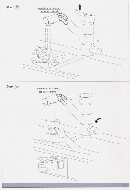 ProMarket 3-way Mix Kitchen Sink Chromed Faucet 3038-CR for reverse osmosis and under-counter flow water filters