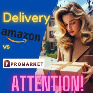 Delivery Amazon vs Promarket short Youtube video