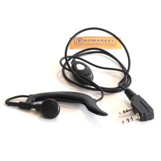Headset with 2-pin connection for  Vector / Kenwood / Midland PMR446 / Baofeng / Luiton and other radios