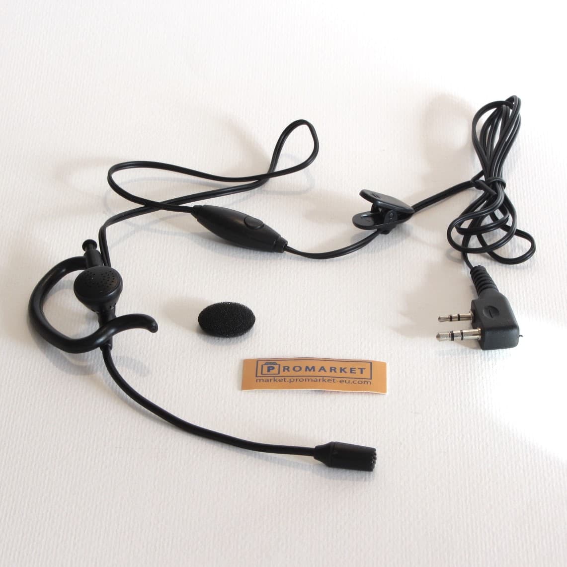 earphone_2pin_baofeng_uv_5r_f8_888_tyt_kenwood_2_r Headset with 2-pin connection for Vector / Kenwood / Midland PMR446 / Baofeng / Luiton and other radios