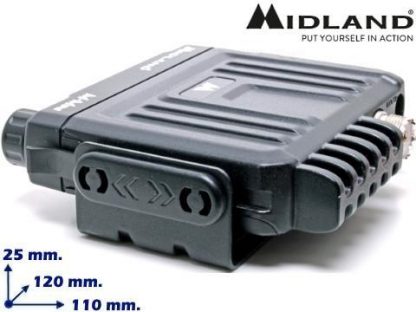 MIDLAND M-MINI USB - 8 Watt 12/24 Volt CB (citizen band) two-way radio 27 MHz AM/FM