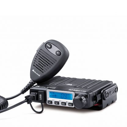 MIDLAND M-MINI USB - 8 Watt 12/24 Volt CB (citizen band) two-way radio 27 MHz AM/FM