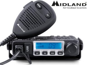 MIDLAND M-MINI USB - 8 Watt 12/24 Volt CB (citizen band) two-way radio 27 MHz AM/FM