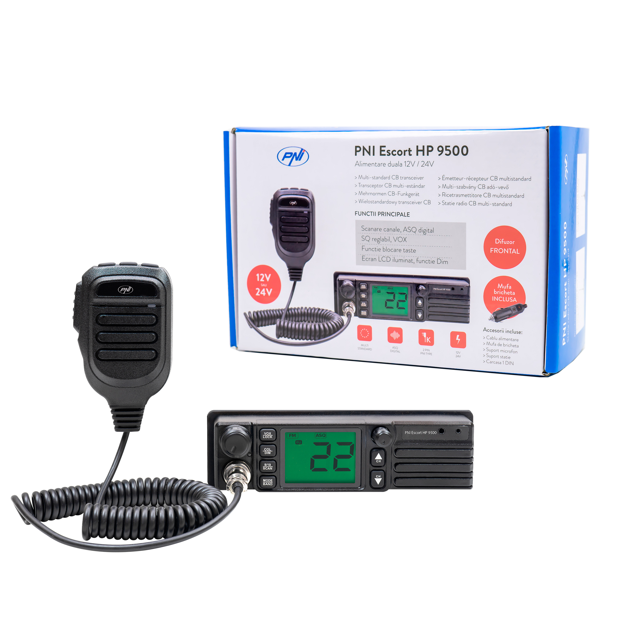 PNI Escort HP 9500 multistandard CB radio station