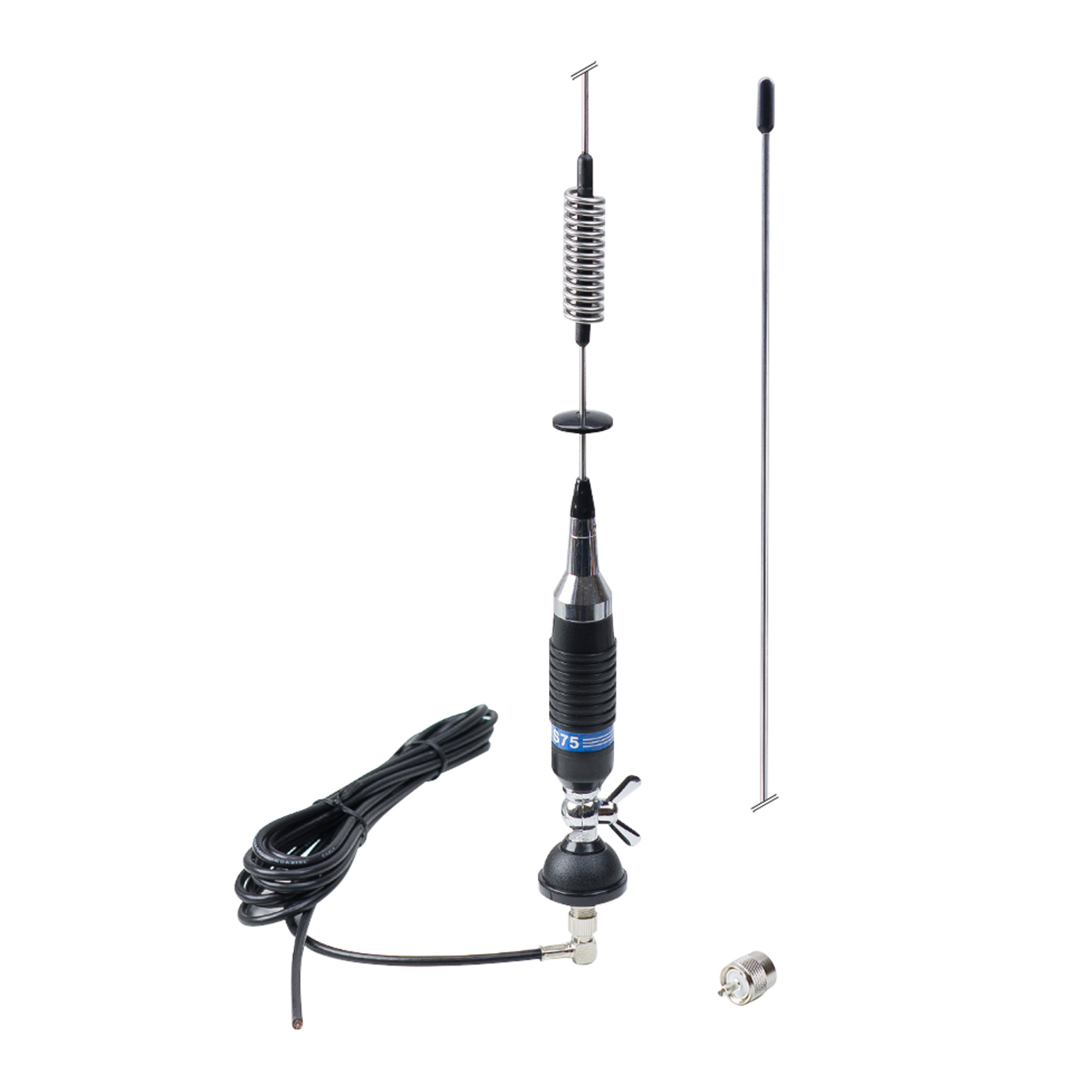 CB PNI S75 antenna with butterfly