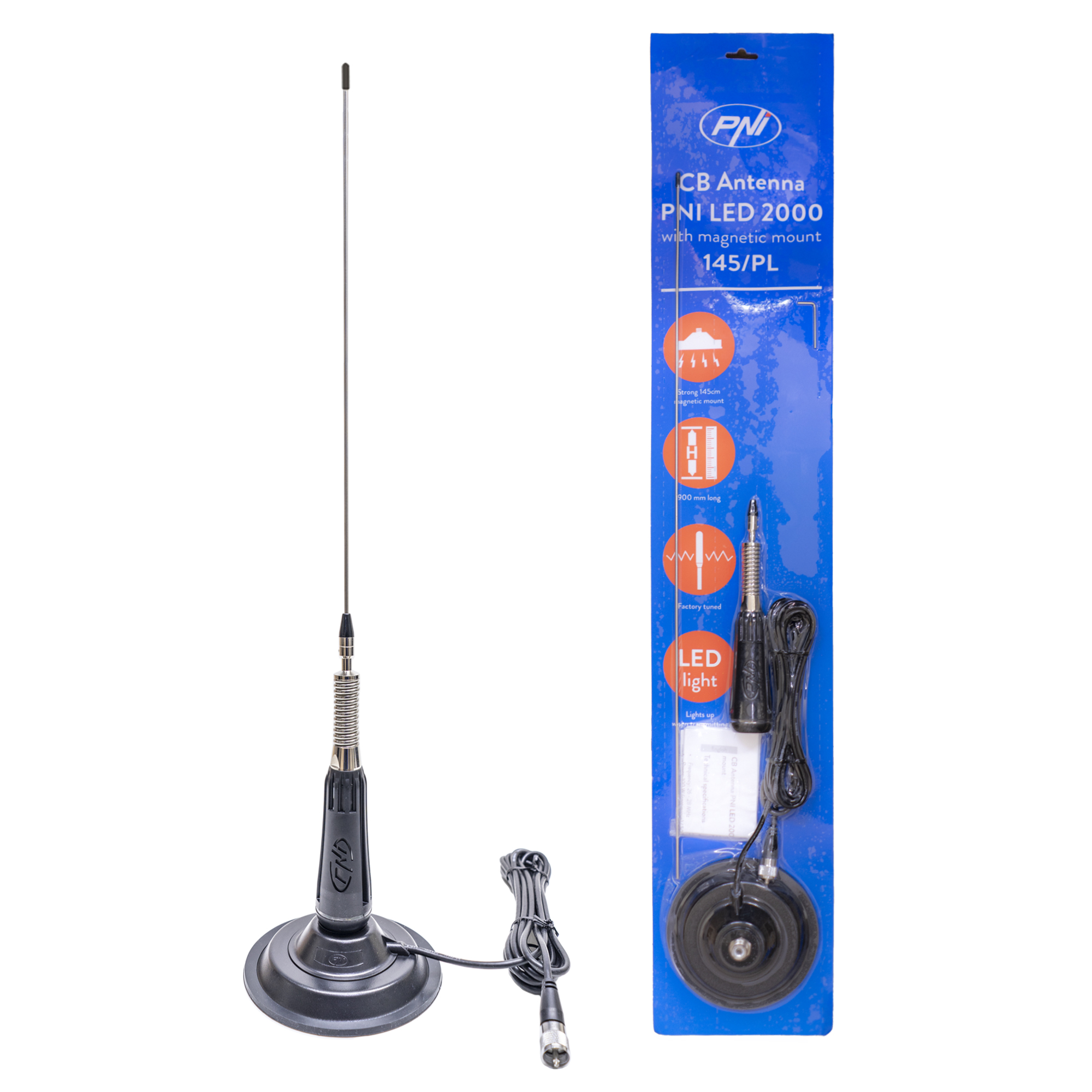 CB antenna PNI LED 2000 90 cm