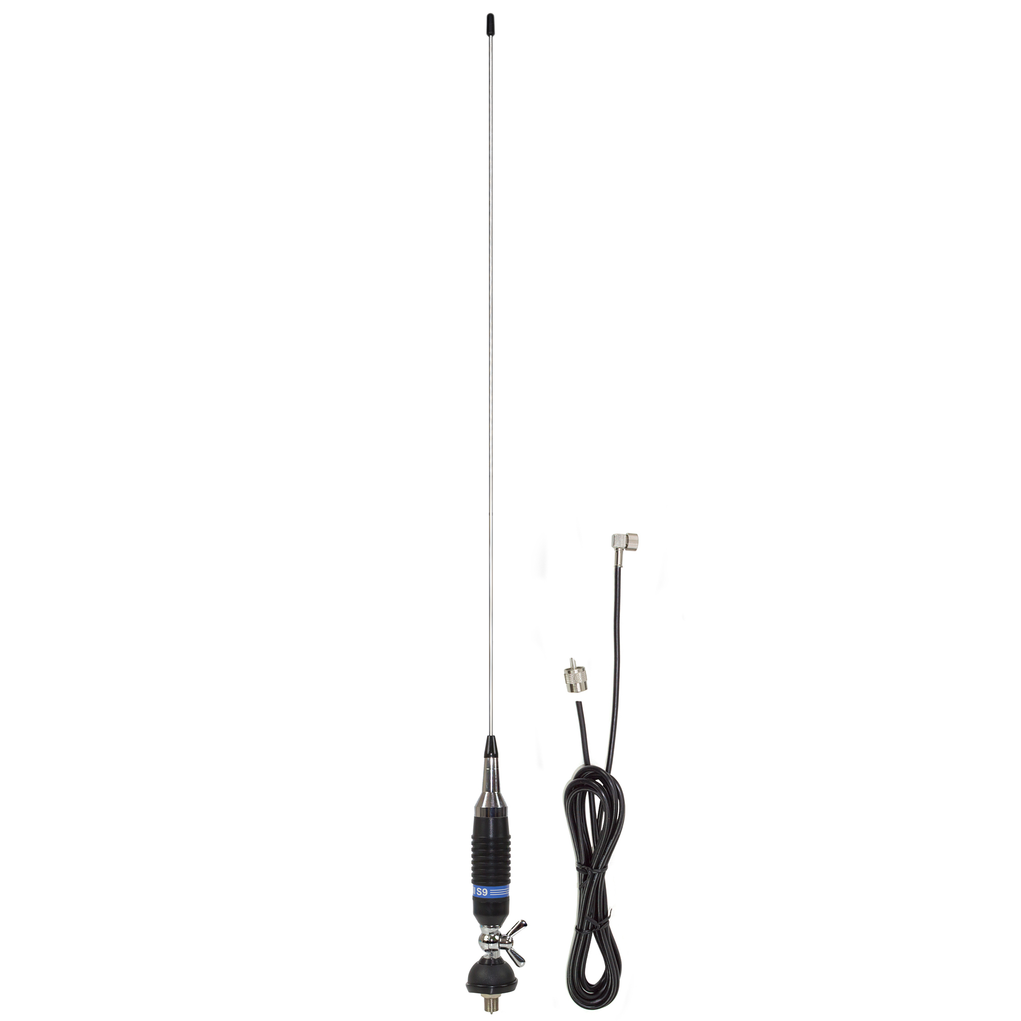 Antenna CB PNI S9 with butterfly length 120 cm with RG58 cable 4m