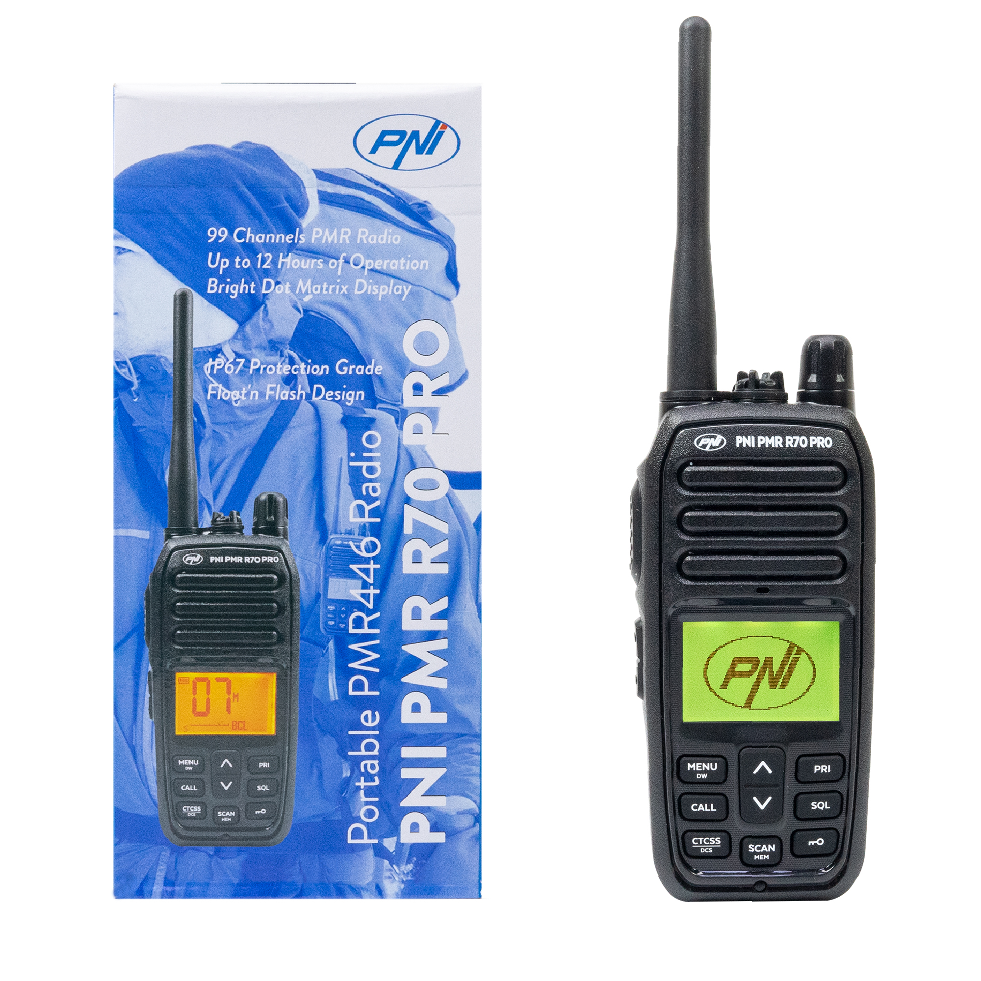 Portable radio station PNI PMR R70 PRO 446MHz
