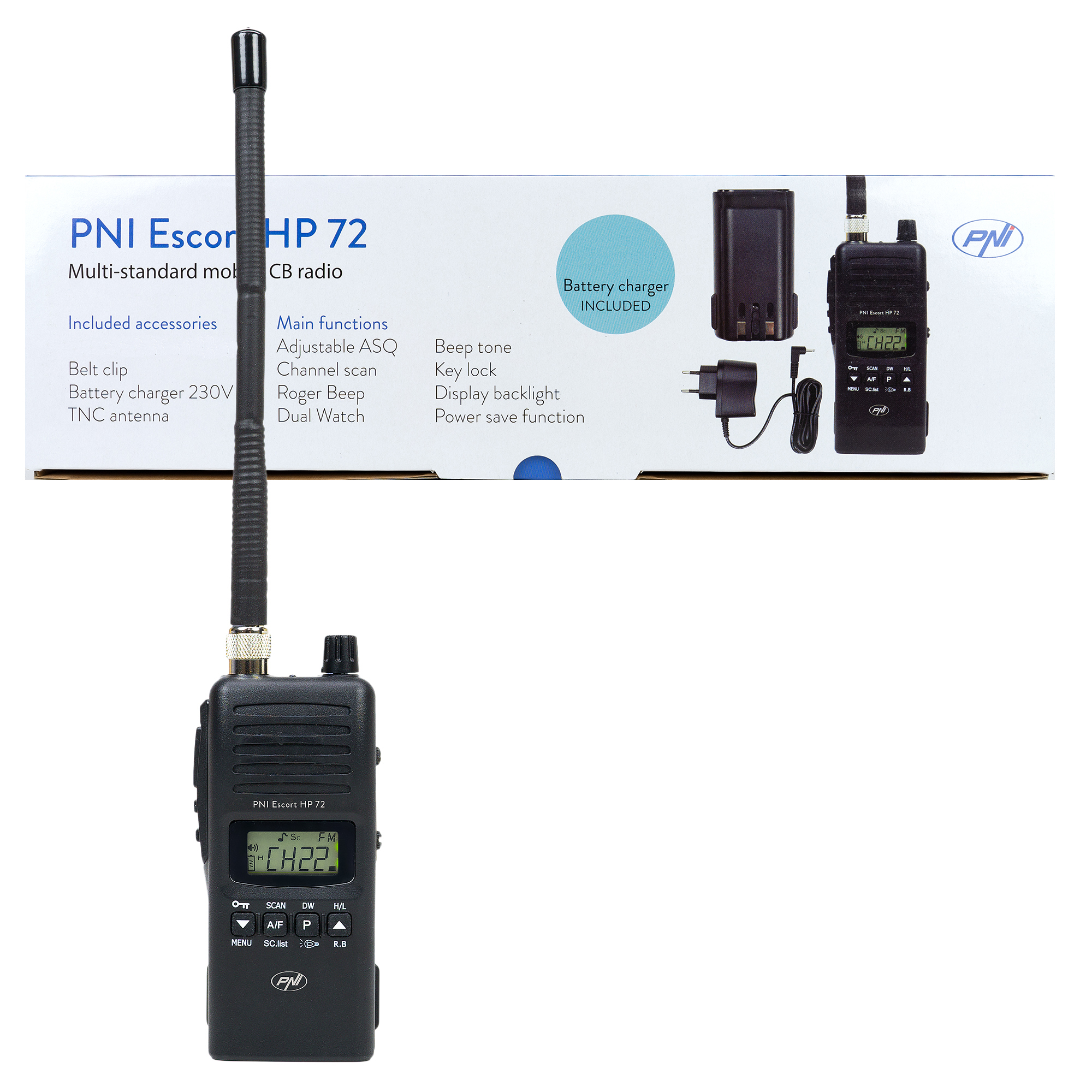 Portable CB radio station PNI Escort HP 72 4W