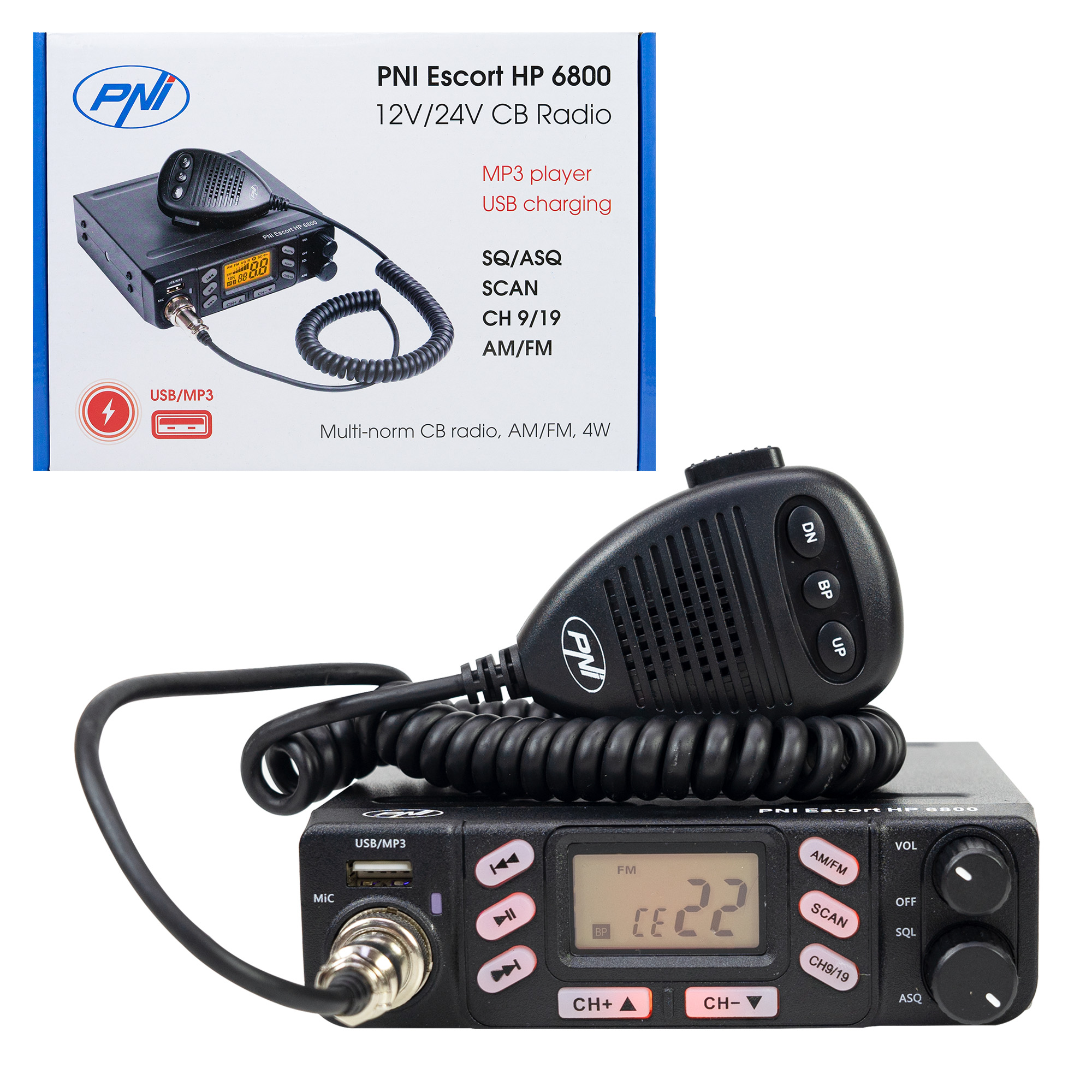 CB radio station PNI Escort HP 6800 ASQ