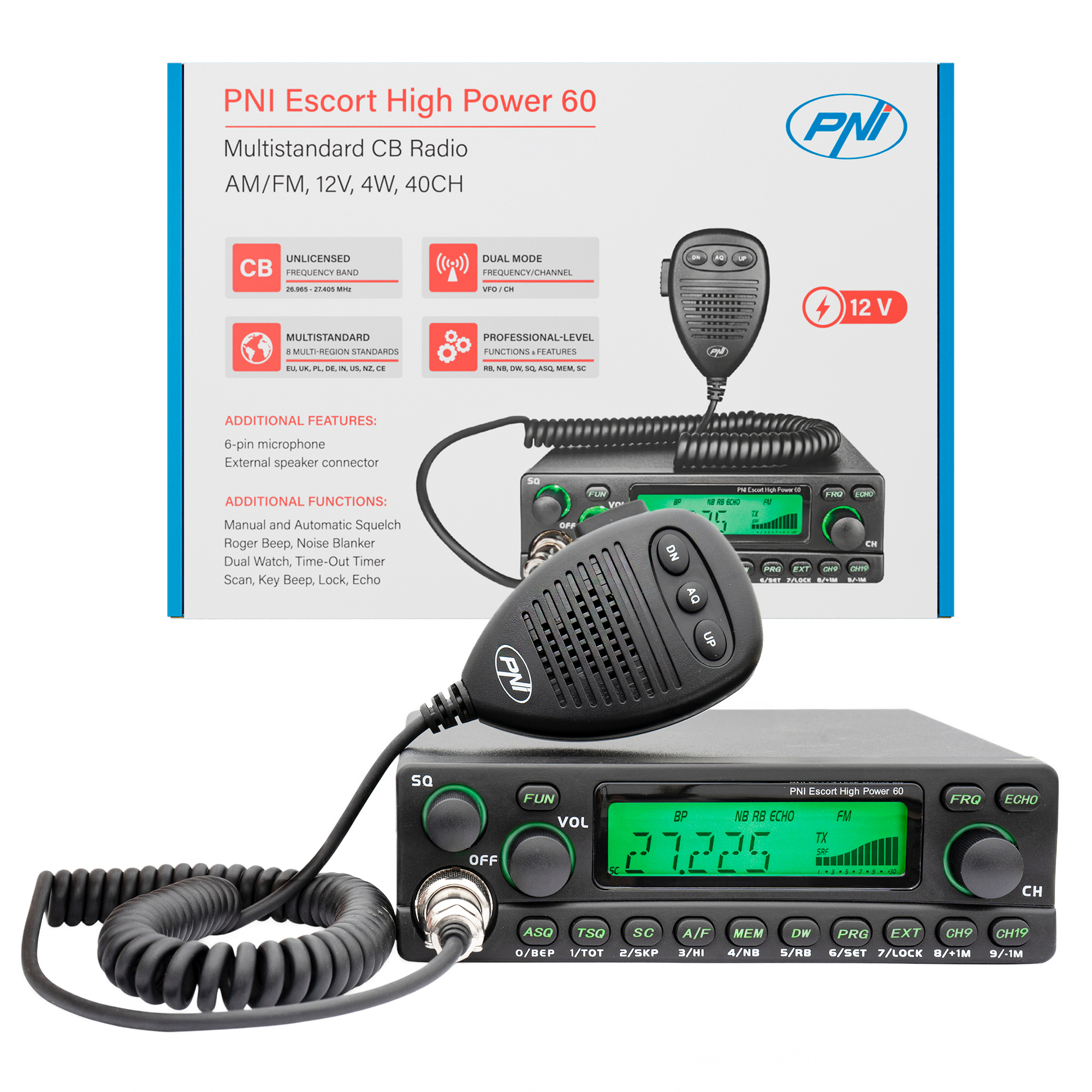 CB radio station PNI Escort High Power 60 multistandard