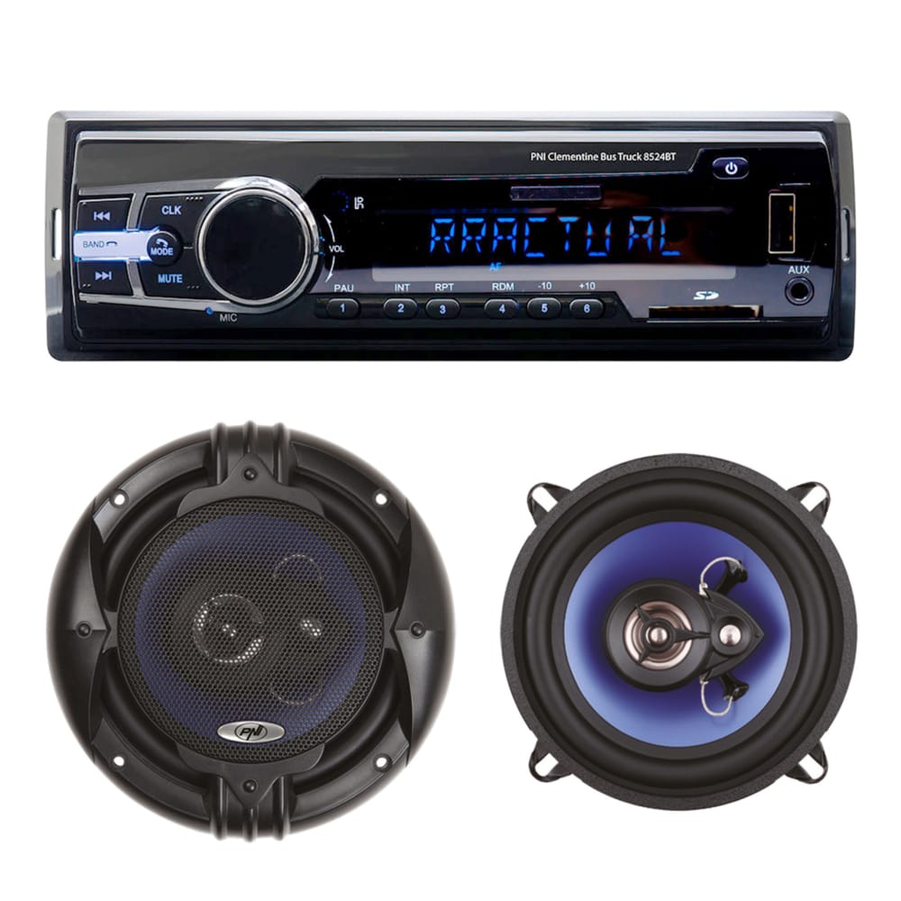 Package Radio MP3 car player PNI Clementine 8524BT 4x45w + Coaxial car speakers PNI HiFi650