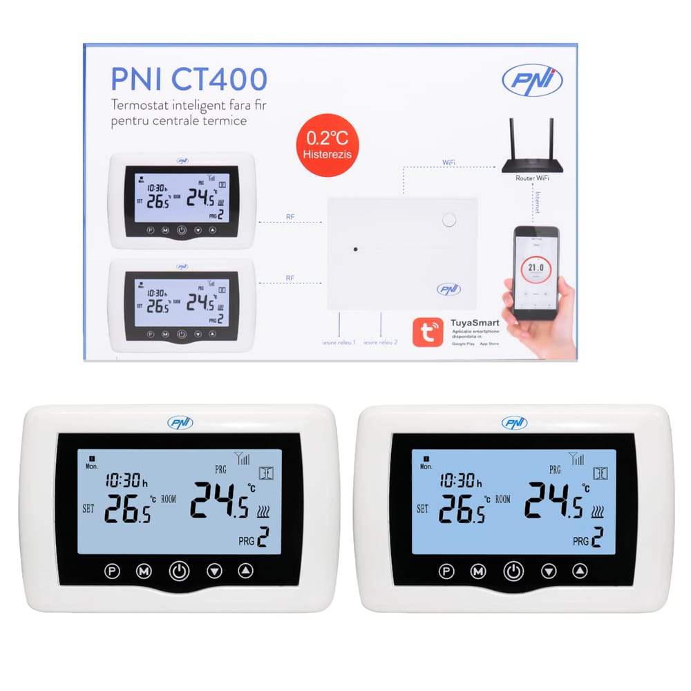 Smart thermostat PNI CT400 wireless