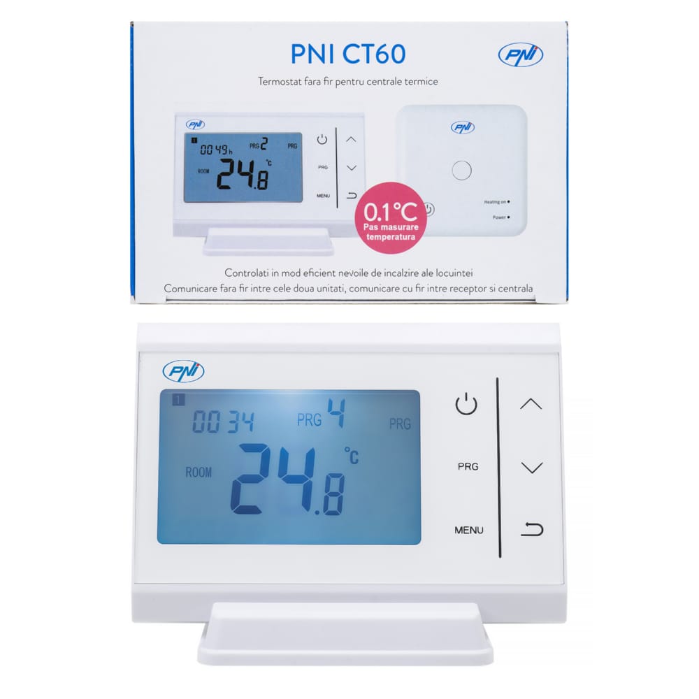 PNI CT60 wireless thermostat for thermal power plants