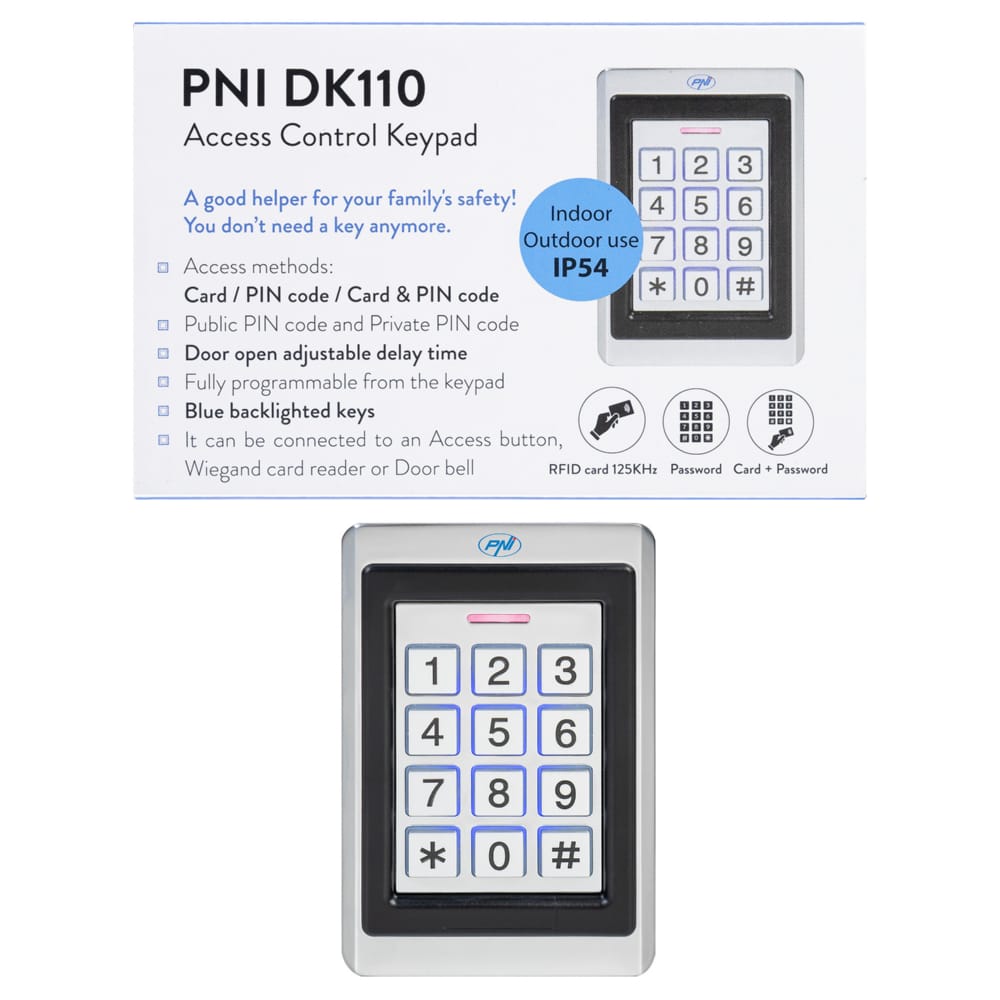 PNI DK110 stand alone access control keypad