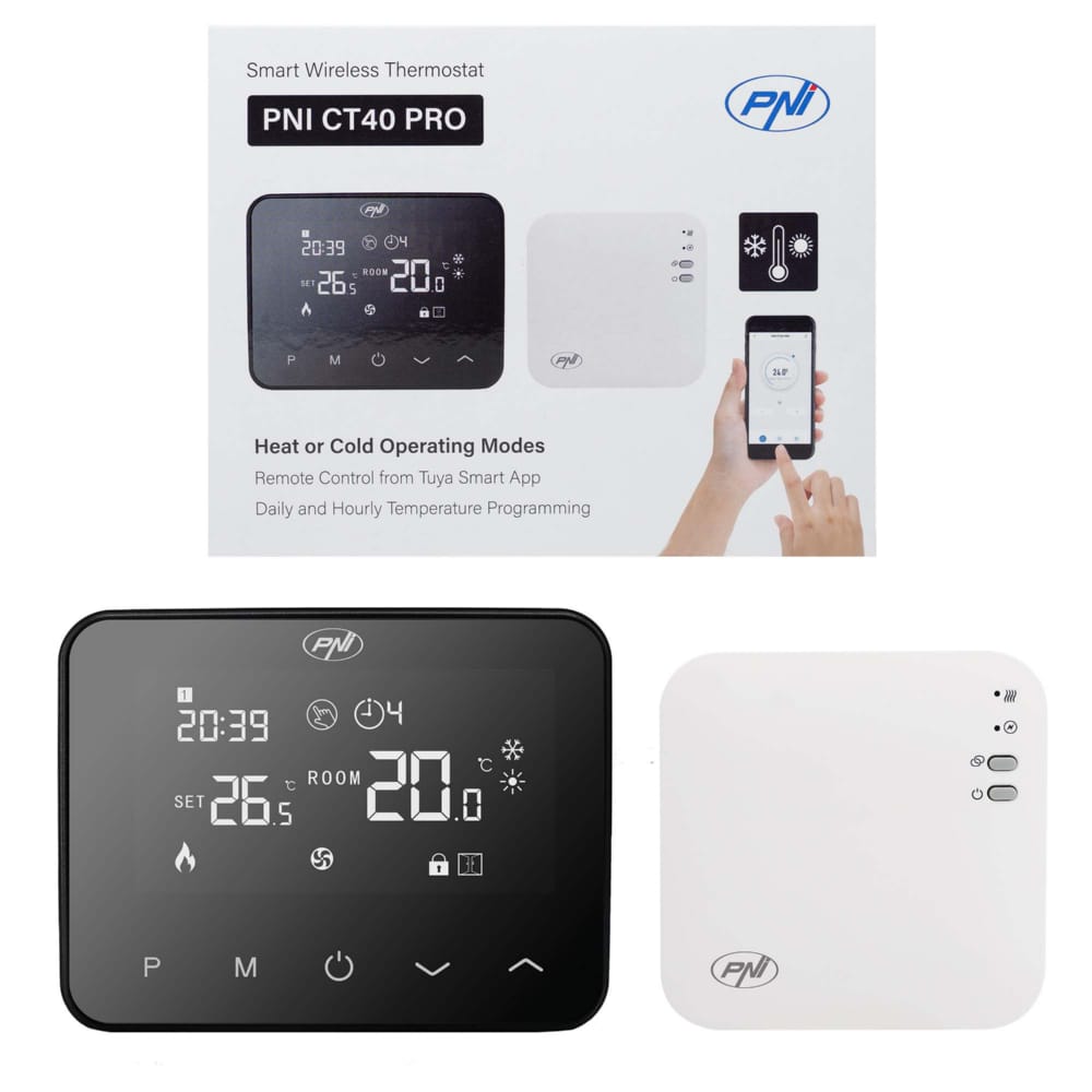 PNI CT40 PRO Wireless Smart Thermostat with WiFi for Boilers