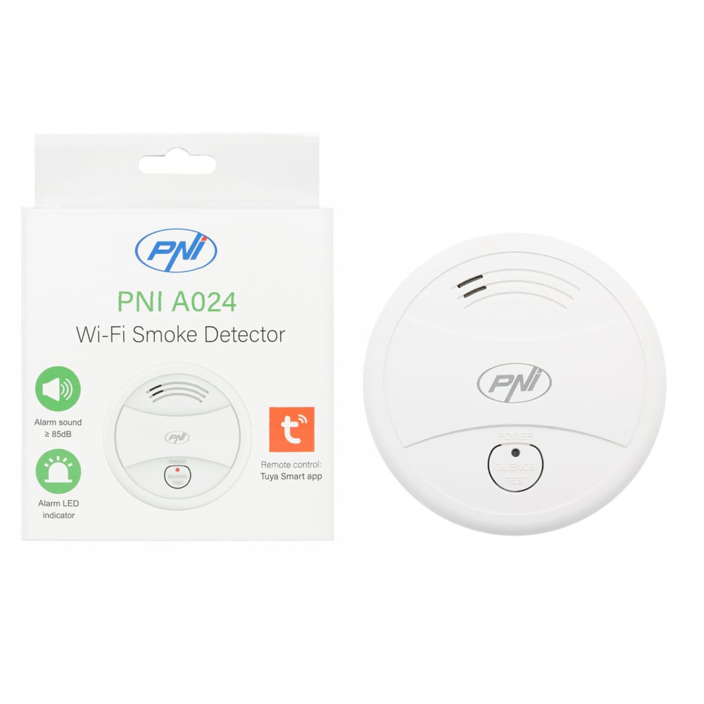 PNI A024 smoke sensor with Wi-Fi